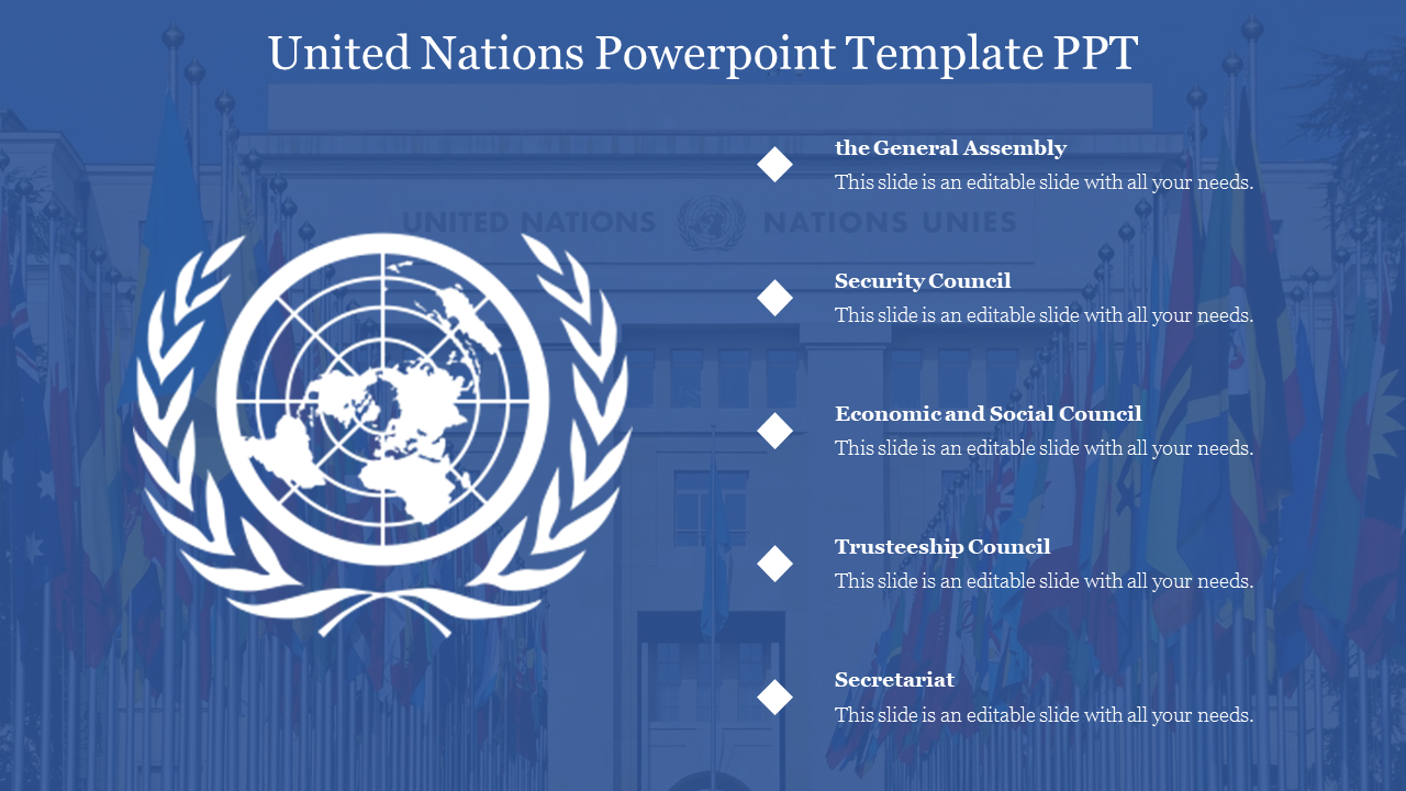 United Nations Powerpoint Template PPT